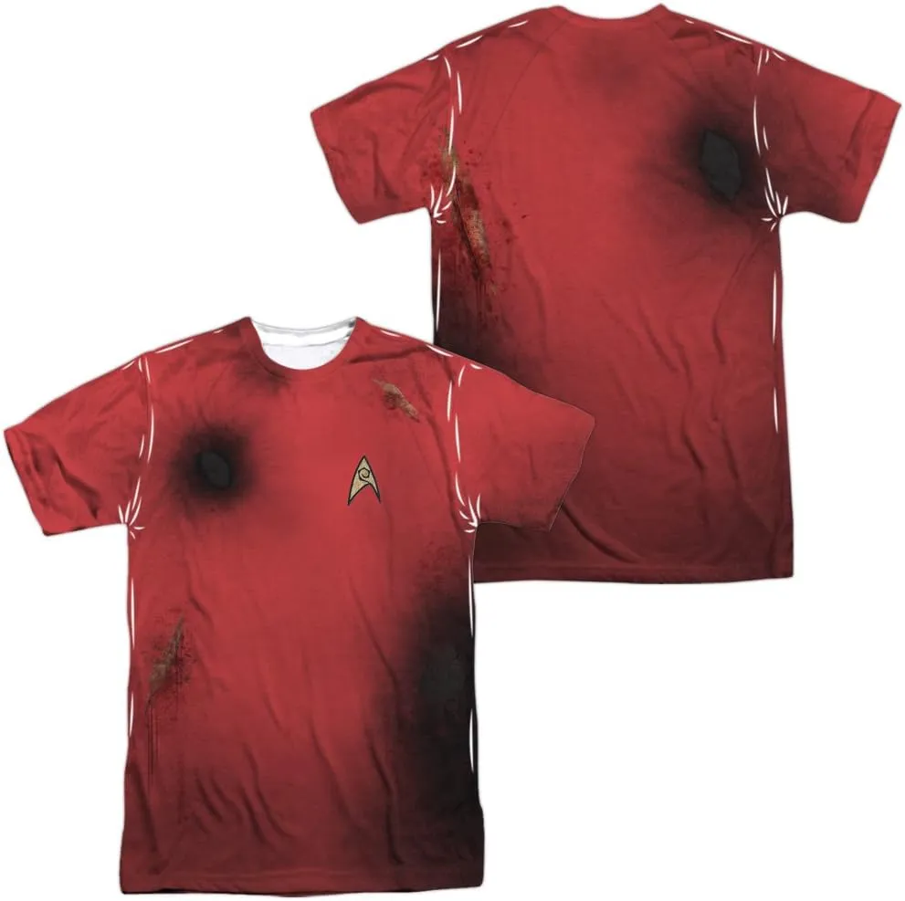 Star Trek-Dead Red Costume Tee (Front/Back Print) T-Shirt