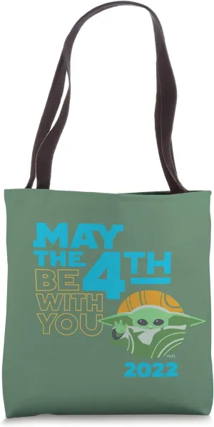 Star Wars The Mandalorian Grogu May the 4th Be With You 2022 Tote Bag
