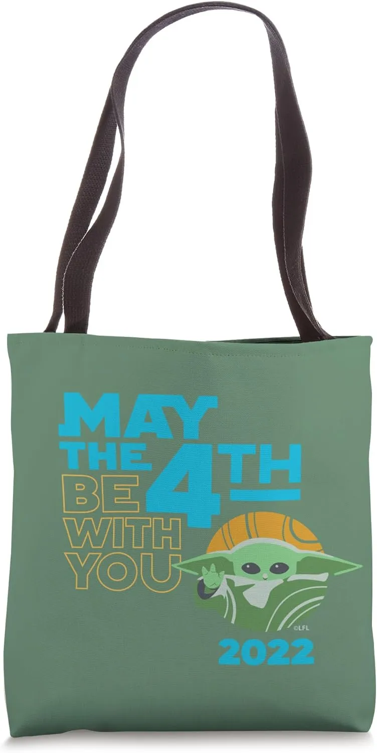 Star Wars The Mandalorian Grogu May the 4th Be With You 2022 Tote Bag