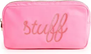 Stoney Clover Lane Women's Bubblegum Stuff Embroidered Small Pouch