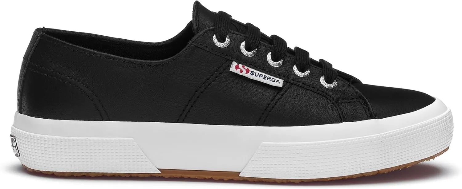 Superga Women's 2750 Sneakers Leather Black in Size US 6