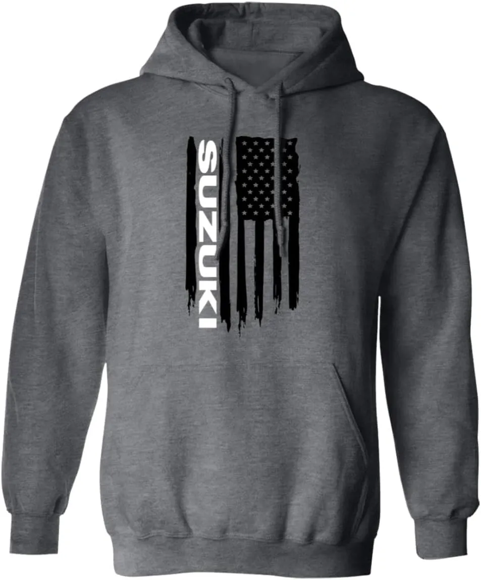 Suzuki American Flag USA Pullover Hoodie