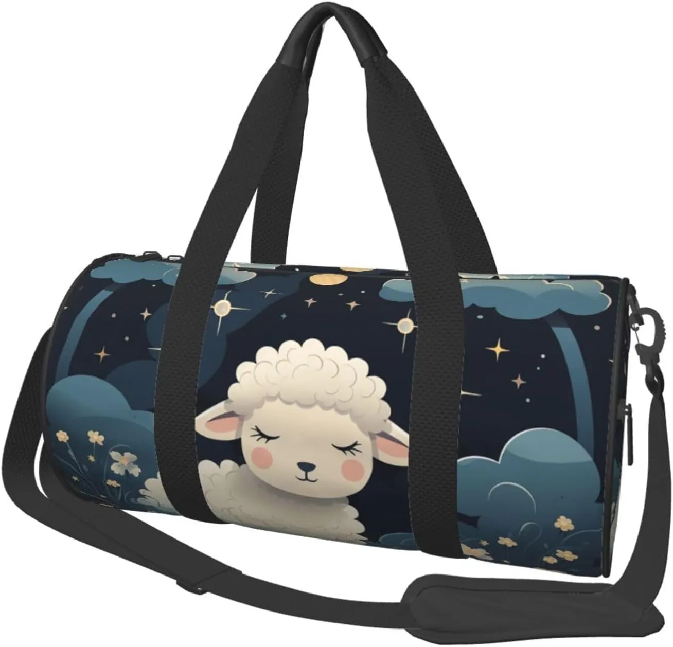 Sweet dream Print Travel Duffel Bags With Pocket And Adjustable Strap Large Gym Bag Fashion Yoga Bag For Women Men