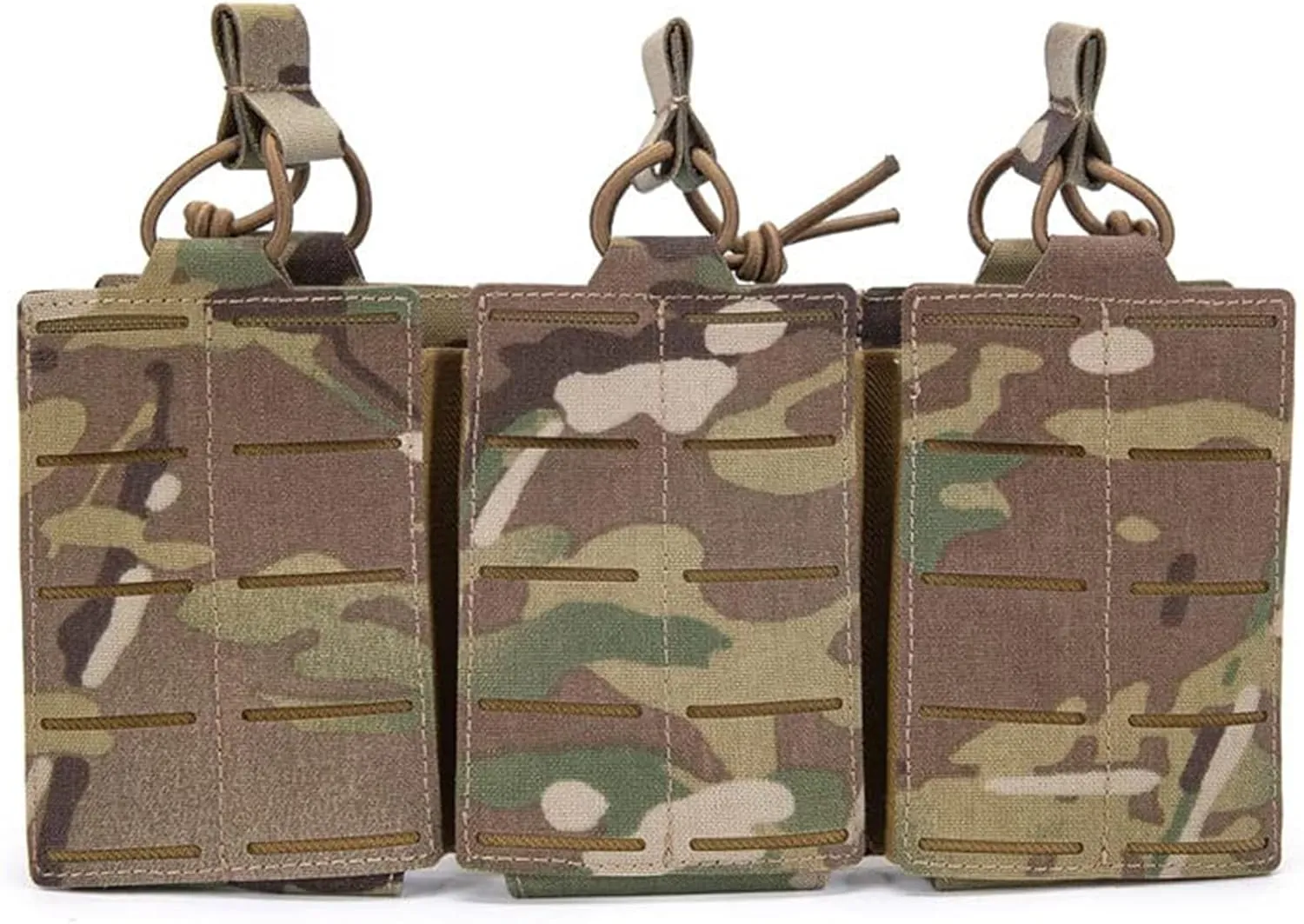 Tactical Mag Pouch Laser Cutting Molle Mag Pouch Triple Mag Pouch Open Top Mag Pouch for Magazine Holster for Tactical Bag Accessories Holder