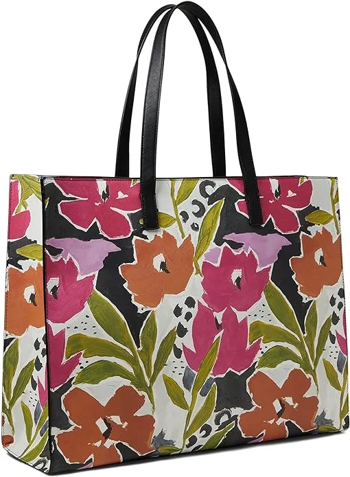 TED BAKER MALICON MAGNOLIA FLORAL PRINT TOTE BAG