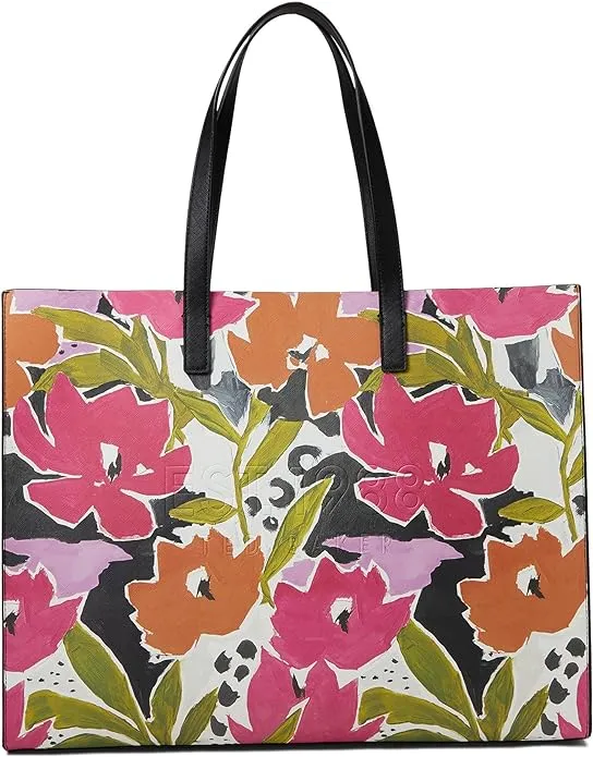 TED BAKER MALICON MAGNOLIA FLORAL PRINT TOTE BAG