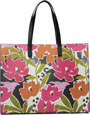 TED BAKER MALICON MAGNOLIA FLORAL PRINT TOTE BAG