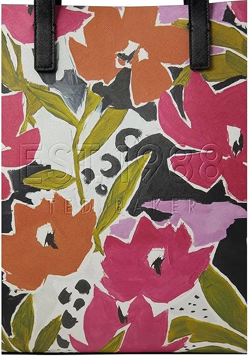 TED BAKER MALICON MAGNOLIA FLORAL PRINT TOTE BAG