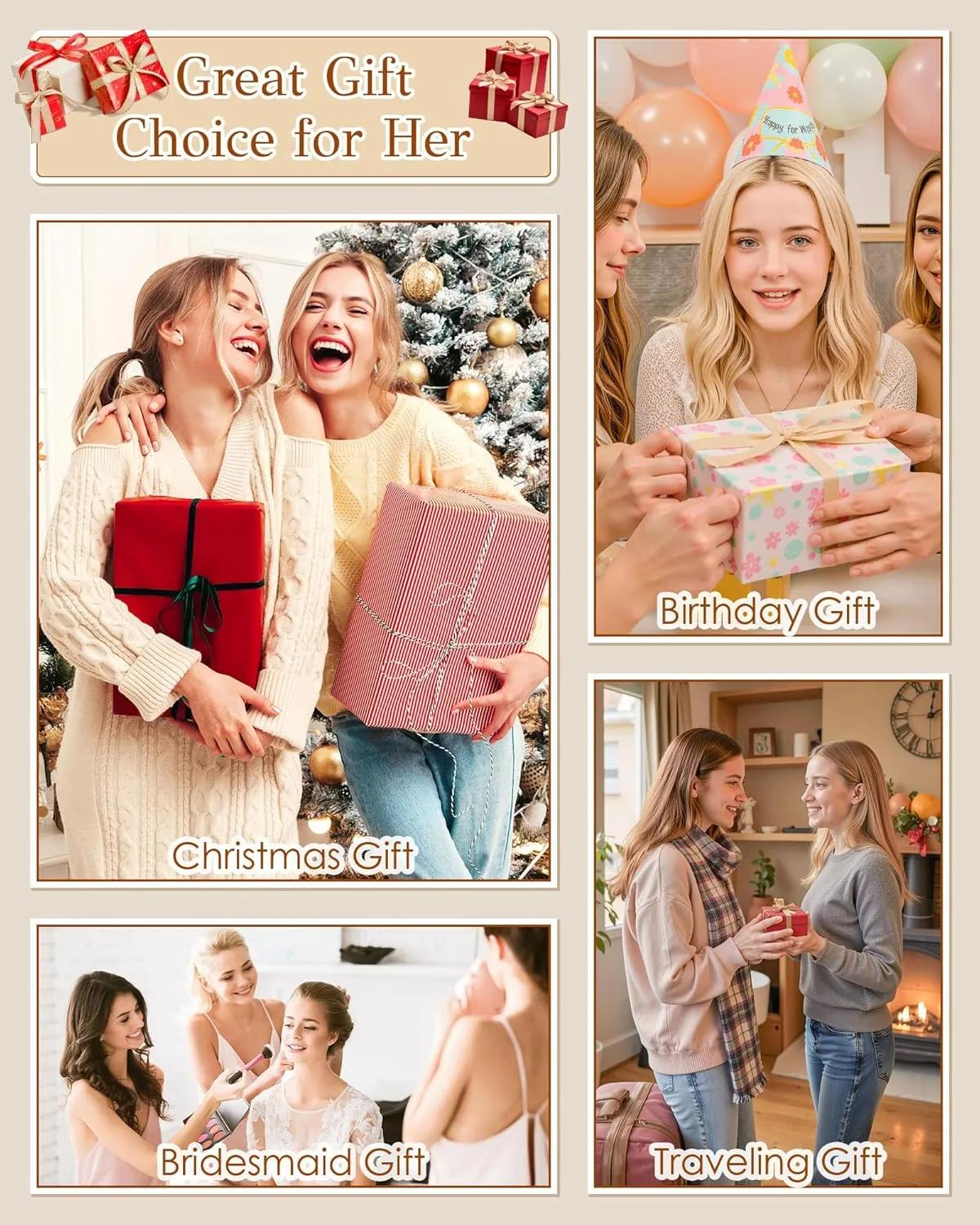 Teen Girl Gifts Trendy Stuff, Personalized Makeup Travel Bag, Preteen Gifts Idea, Open Flat & Large Capacity Cosmetic Bag, Cute Gifts for 12 13 14 15 16 17 18 19 20 Year Old Girls Women