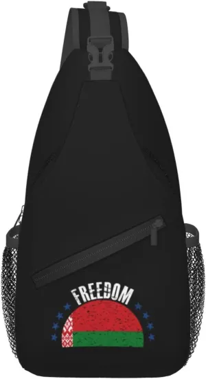 The Belarus Flag And Freedom Crossbody Bags For Women Men Chest Backpack Gym Shoulder Bag Travel Outdoor Sports Casual Crossbody Bags