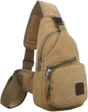 Thickened Outdoor Canvas Crossbody Bags for Women, New Multipurpose Portable Shoulder Bag Chest Bag for Travel Hiking