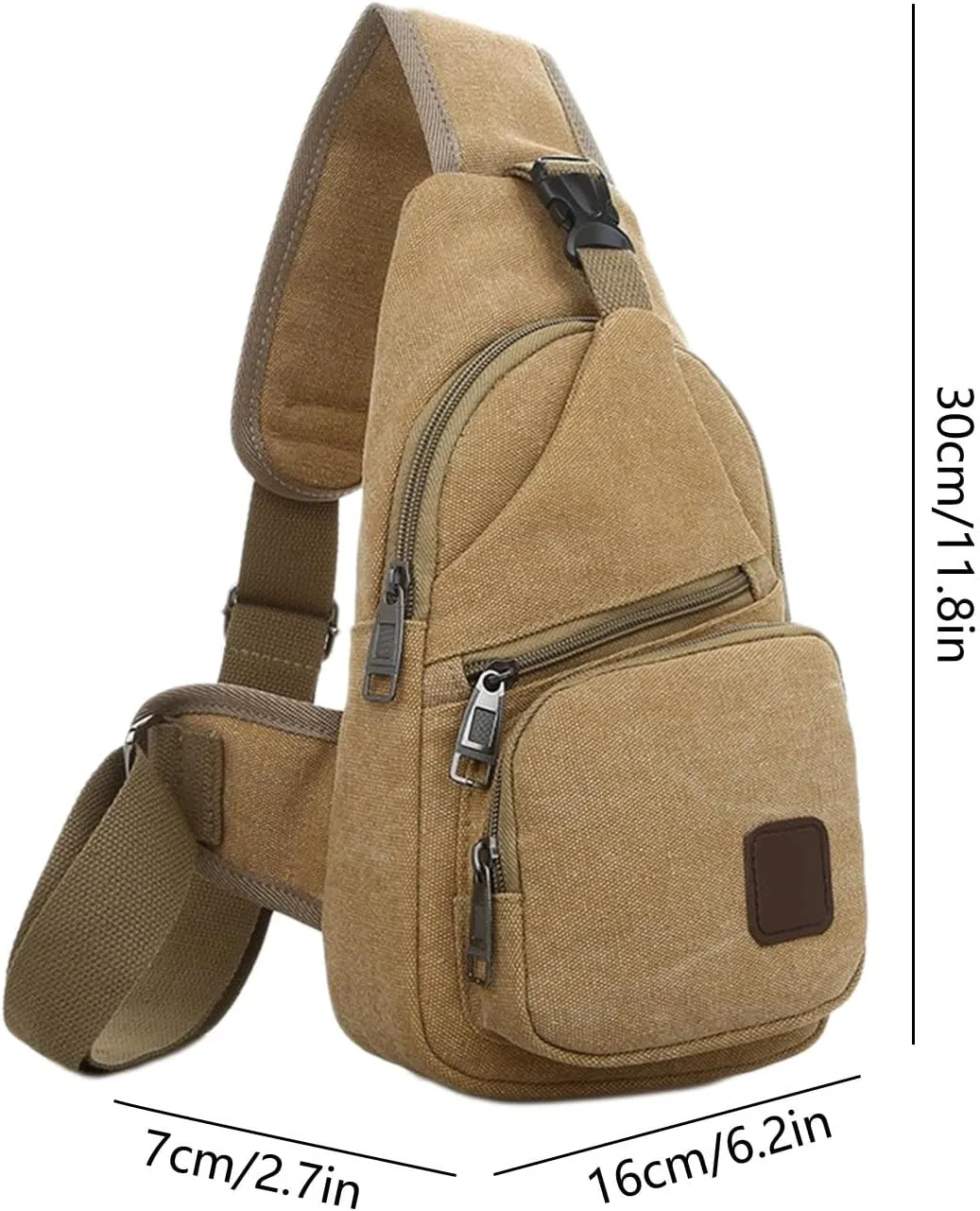 Thickened Outdoor Canvas Crossbody Bags for Women, New Multipurpose Portable Shoulder Bag Chest Bag for Travel Hiking
