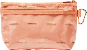 THIRTY-ONE Gifts Clear Clip Pouch With Zipper and Clear Pocket, Carabiner Clip, Morning Rays