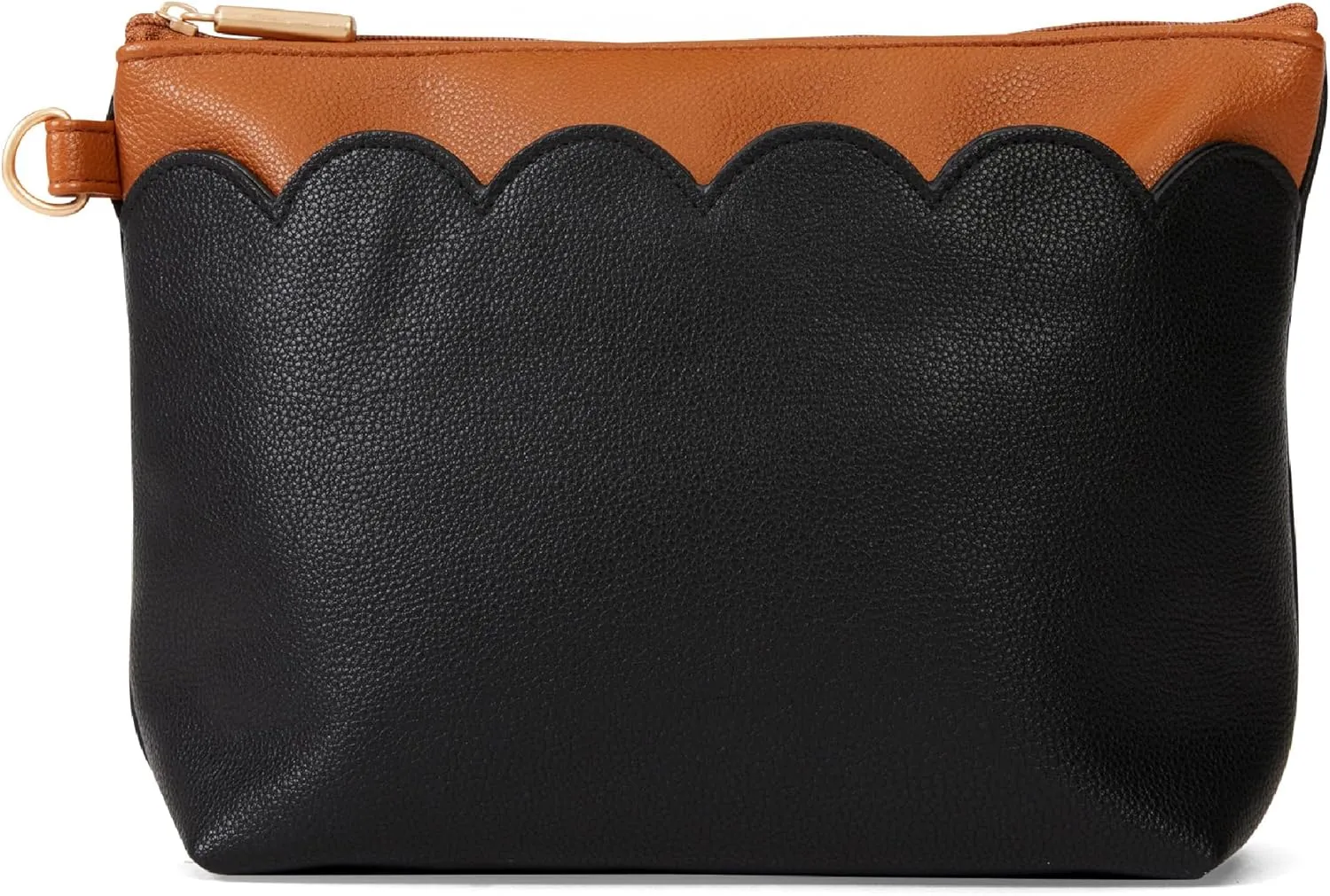 Thirty-One Gifts Tapered Pouch, Zippered Pouch for Purse, Travel Bag, or House Organization, Black Smooth Pebble