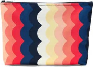 THIRTY-ONE Gifts Zipper Pouch, Large Zippered Pouch for Purse, Travel Bag, or Home Organization, Ocean Waves