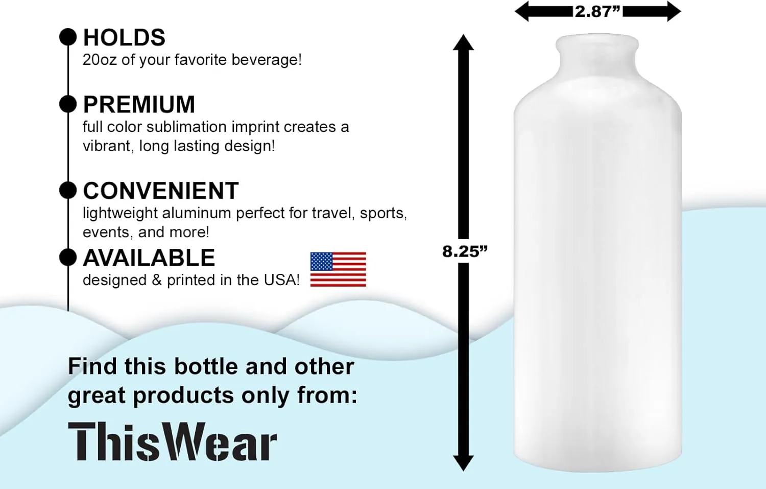 ThisWear 40th Birthday Decorations For Men Happy 40th Birthday Legend 20oz Aluminum Water Bottle with Carabiner Clip & Sport Top