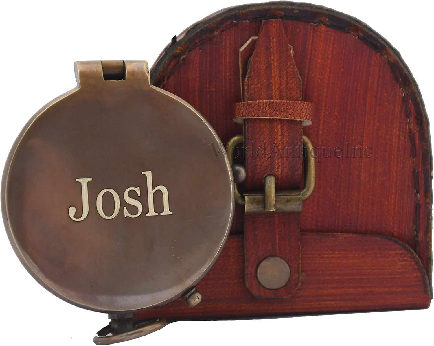 Thoreau's Go Confidently Quote Engraved Compass with Leather case, Camping Compass, Boating Compass, Gift Compass, Graduation Day Gifts
