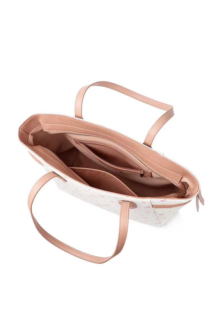 Tie A Ribbon Tote Bag (Pink)