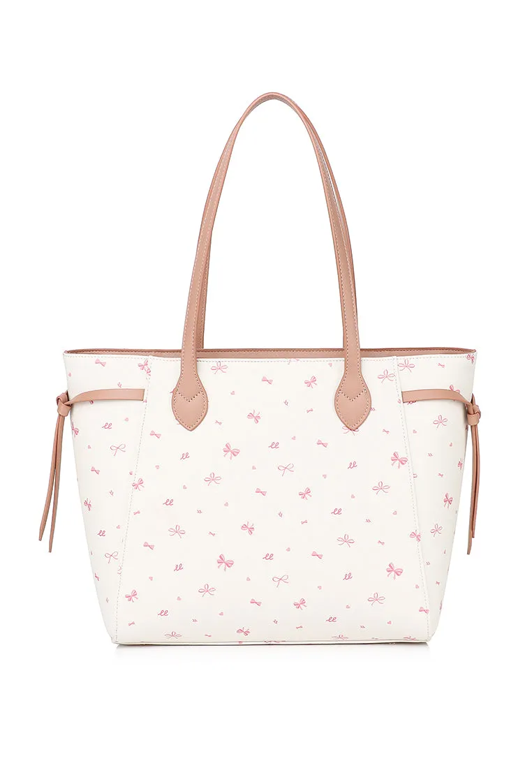 Tie A Ribbon Tote Bag (Pink)