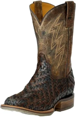 Tin Haul Men's Wickered Bull Rider Sole Braided Western Boot Broad Square Toe - 14-020-0077-0462 MU 12 D(M) US Multi