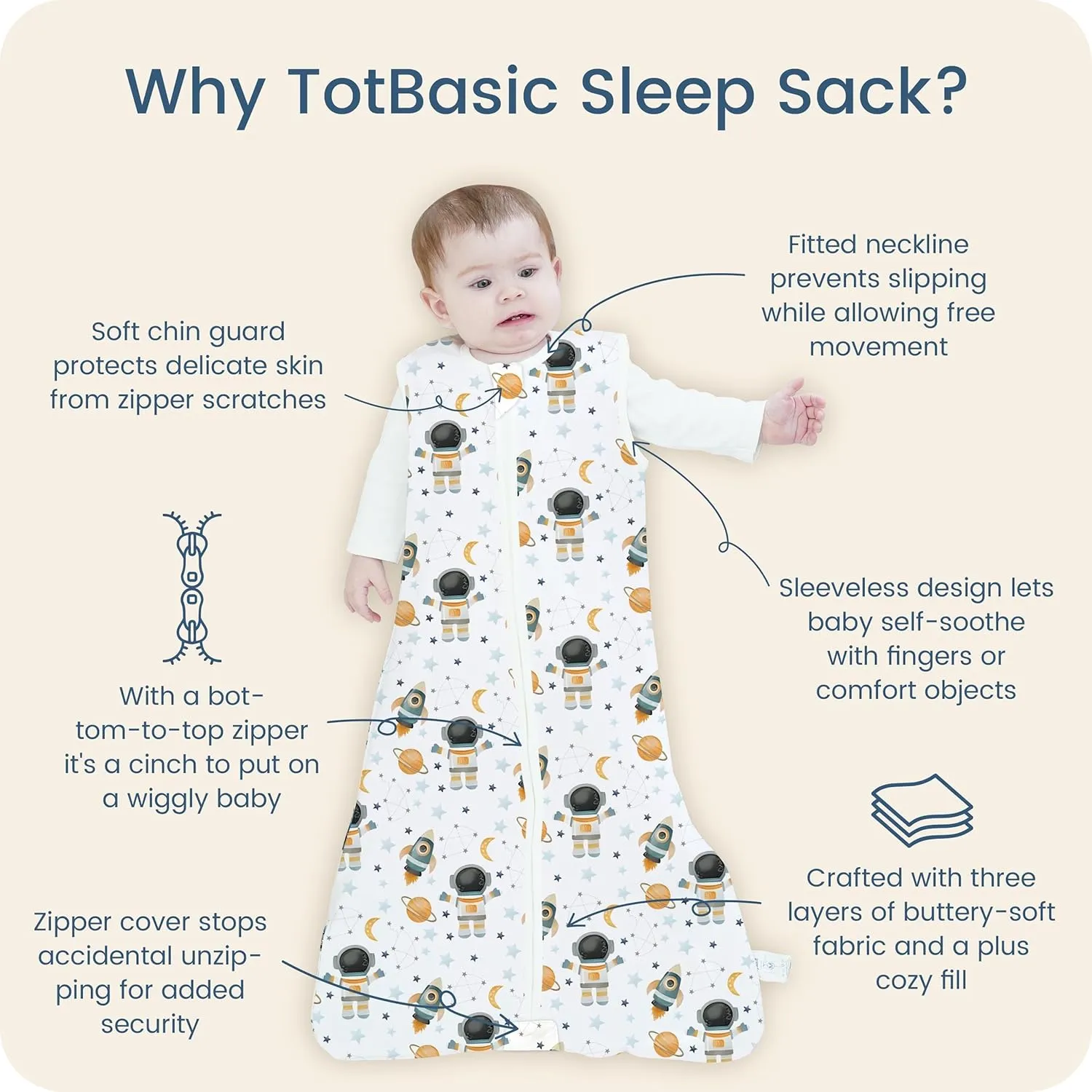 Toddler Sleep Sacks 2T-3T-4T, 0.5 TOG Light Summer Wearable Blankets, Extra Long XL Sleeping Bags, 2 Pack
