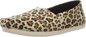 TOMS Women's Classic Alpargata Birch Leopard Print, Size 8.5