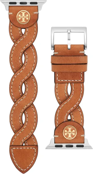 Tory Burch Women's Eleanor Designer Interchangeable Band for Apple Watch® Compatible with Series 1-9 or SE Apple Watch®
