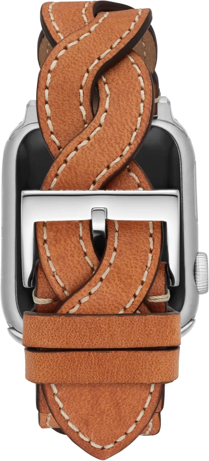 Tory Burch Women's Eleanor Designer Interchangeable Band for Apple Watch® Compatible with Series 1-9 or SE Apple Watch®