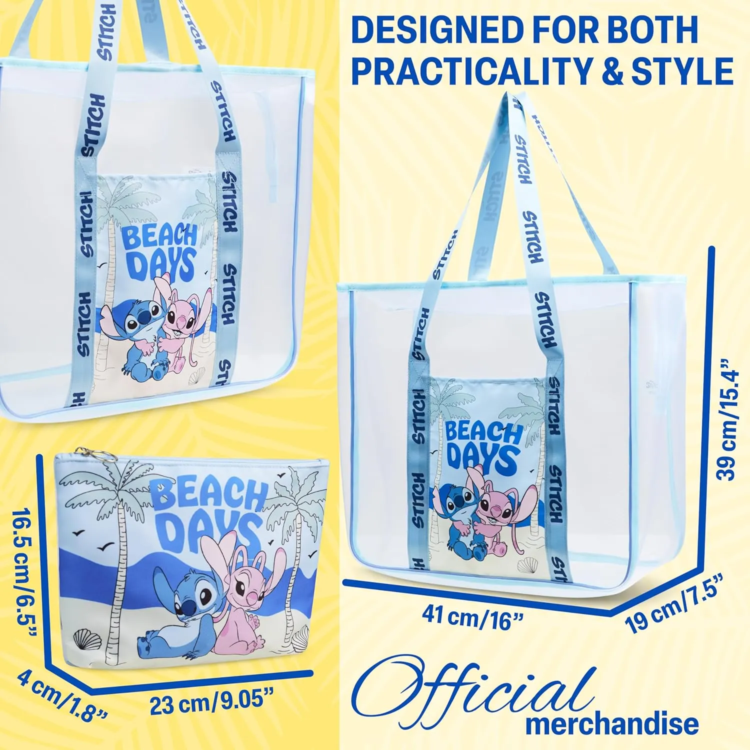 Tote Bag for Women Teens Mesh Beach Bag Travel Bags with Small Pouch