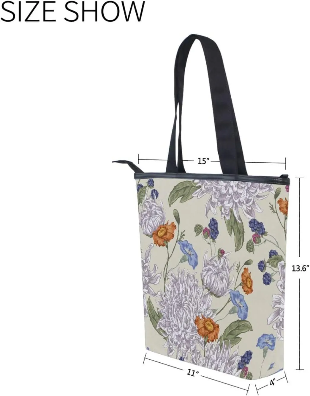 Tote Bag Women Work Canvas Bags Shoulder Bag Purse for Women Travel Bags Handbags Everyday Bag Pattren 1