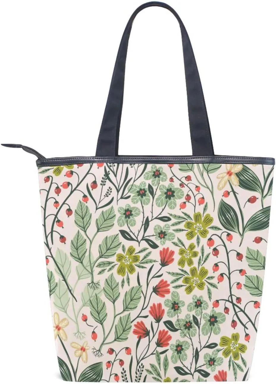 Tote Bag Women Work Canvas Bags Shoulder Bag Purse for Women Travel Bags Handbags Everyday Bag Pattren 1