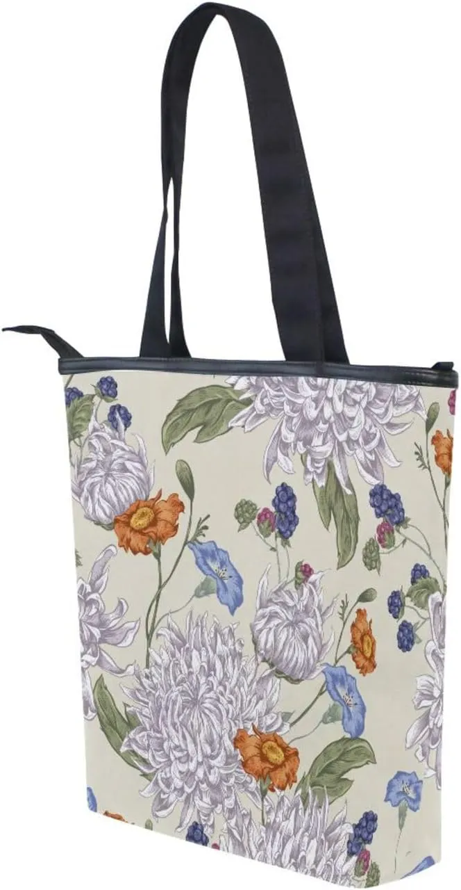 Tote Bag Women Work Canvas Bags Shoulder Bag Purse for Women Travel Bags Handbags Everyday Bag Pattren 1
