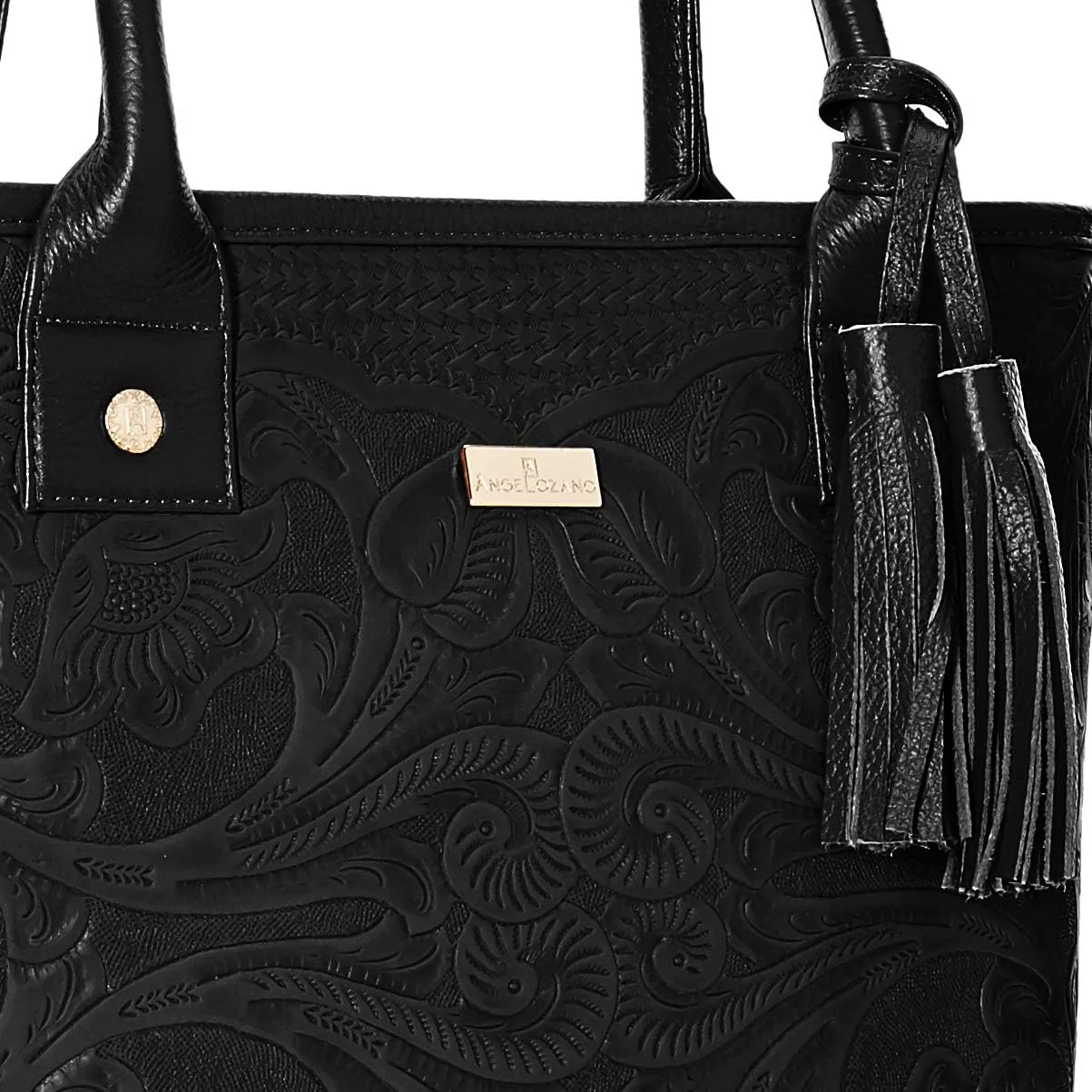 Tote bag, women's bag, handcrafted bag, engraved leather bag, leather bag, lady bag, Soraya Model