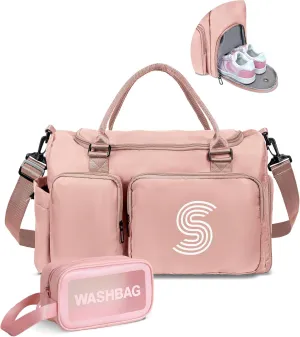 Travel Bag for Girls, Kids Travel Duffel Bag, Personalized Weekender Bag, Overnight Bag Sleepover Bag Dance Bag, Girls Women Teacher Gift