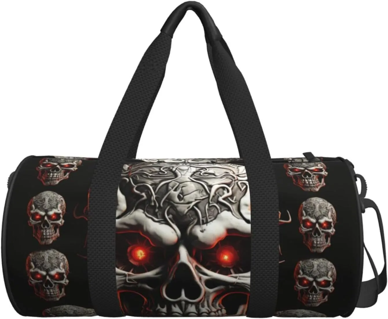 Travel Duffel Bag Evil Skull Weekender Overnight Bag For Men Women Large Capacity Sports Gym Bag Canvas Carry On Tote Bags For Travel Yoga