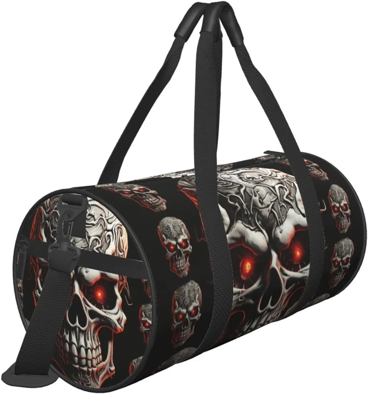 Travel Duffel Bag Evil Skull Weekender Overnight Bag For Men Women Large Capacity Sports Gym Bag Canvas Carry On Tote Bags For Travel Yoga