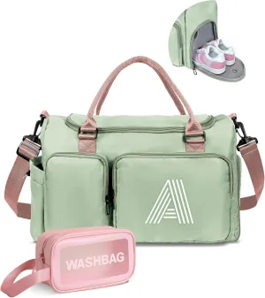 Travel Duffel Bag Girls, Teen Girls Initial Gym Bag Kids, Personalized Gift for Teens 10-16, 8-18 year old girl birthday gifts