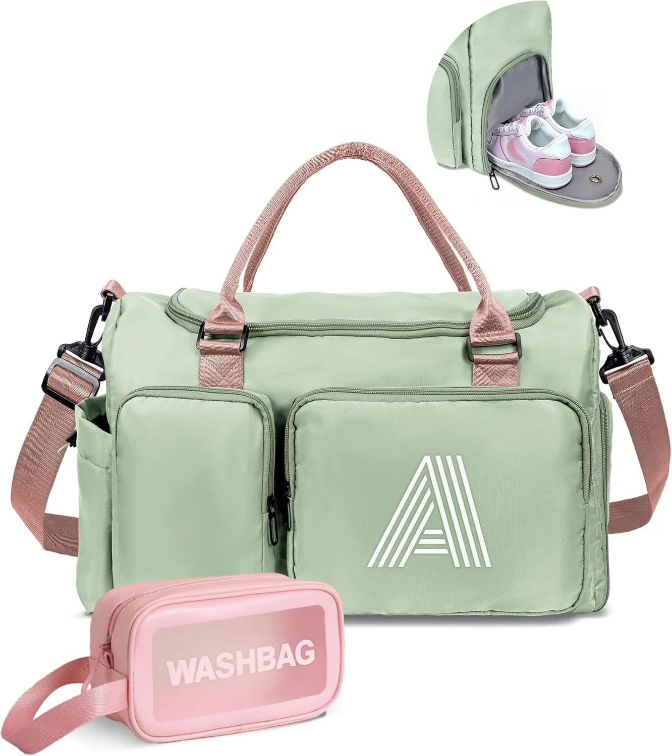 Travel Duffel Bag Girls, Teen Girls Initial Gym Bag Kids, Personalized Gift for Teens 10-16, 8-18 year old girl birthday gifts
