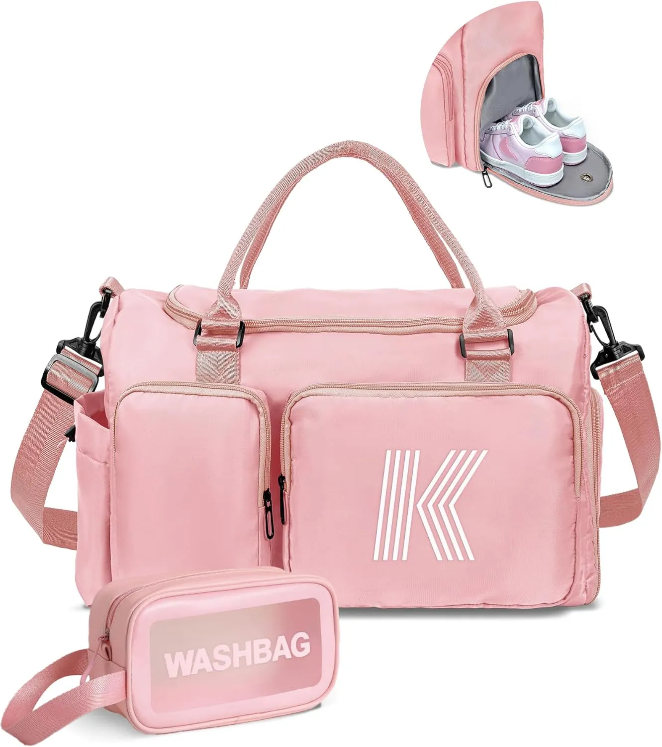 Travel Duffel Gym Bag, Personalized Weekender Bag, Friend Wedding Girlfriend Birthday Gifts for Women