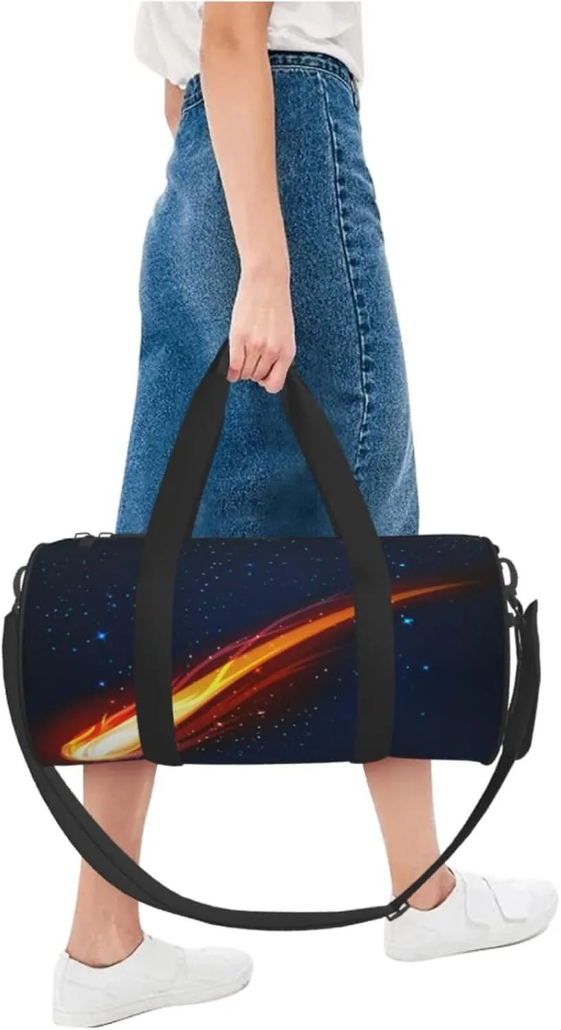 Travel Duffle Bag for Men Women, Space Meteor Star Moving Duffle Bags for Sport Gym Overnight Luggage