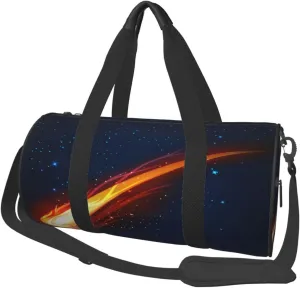 Travel Duffle Bag for Men Women, Space Meteor Star Moving Duffle Bags for Sport Gym Overnight Luggage