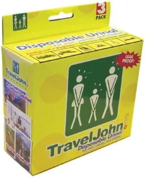 `Travel John Disp Urinary Pouch Bx/3