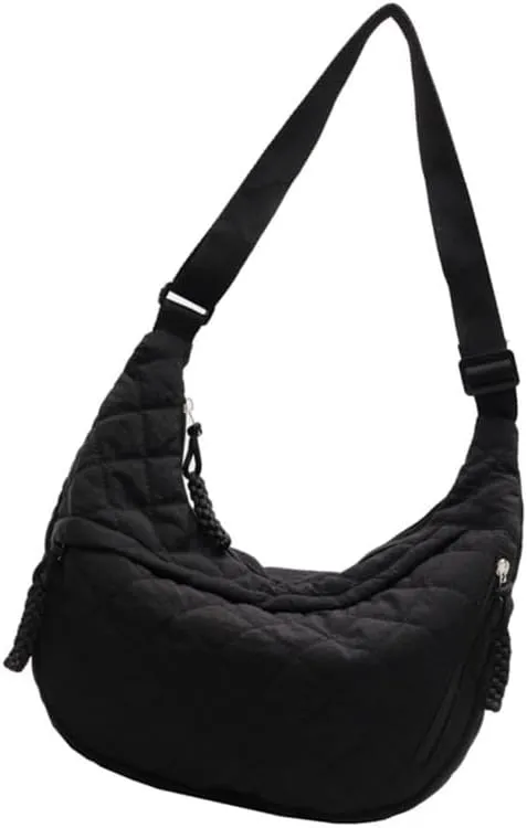 Trendy Handbag Lightweight Canvas Crossbody Purse Stylish Shoulder Bags with Adjustable Strap for Women and Students