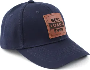 Trucker Hat for Dad, Baseball Hat Papa Cap Laser Engraved Leather Patch Trucker Hat