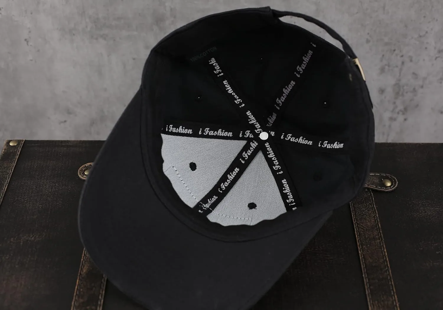 Trucker Hat for Dad, Baseball Hat Papa Cap Laser Engraved Leather Patch Trucker Hat