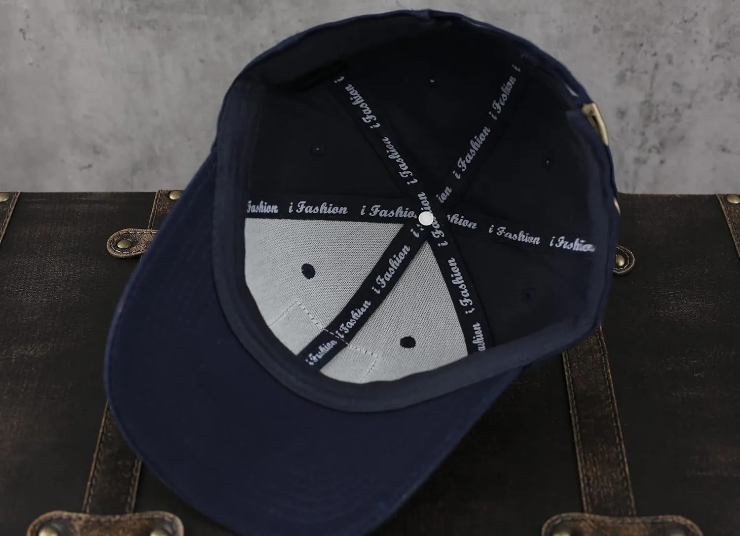 Trucker Hat for Dad, Baseball Hat Papa Cap Laser Engraved Leather Patch Trucker Hat