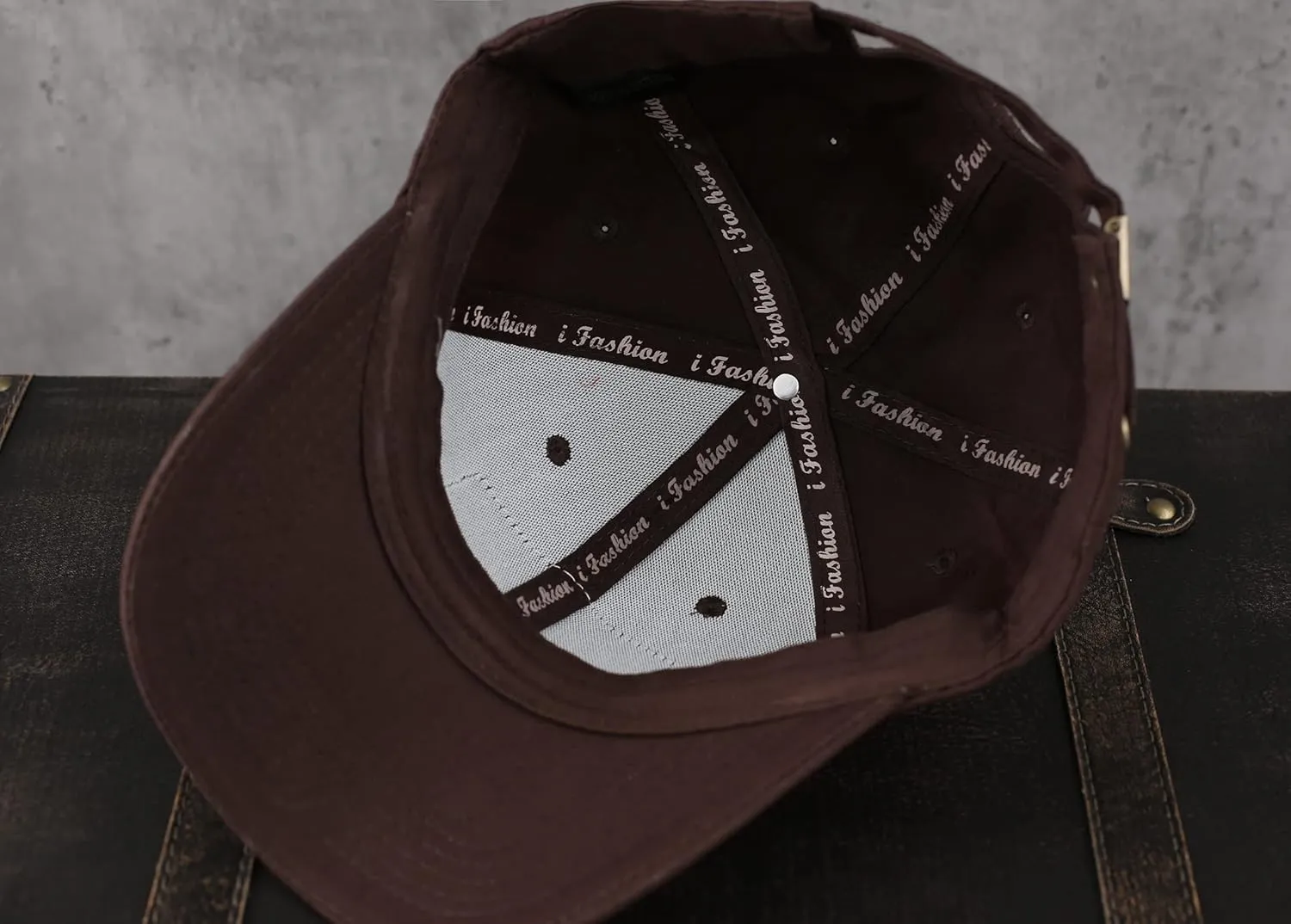 Trucker Hat for Dad, Baseball Hat Papa Cap Laser Engraved Leather Patch Trucker Hat
