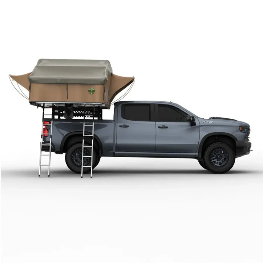 Tuff Stuff Overland Elite Rooftop Tent Includes Annex Room, 4-5 Person, Tan