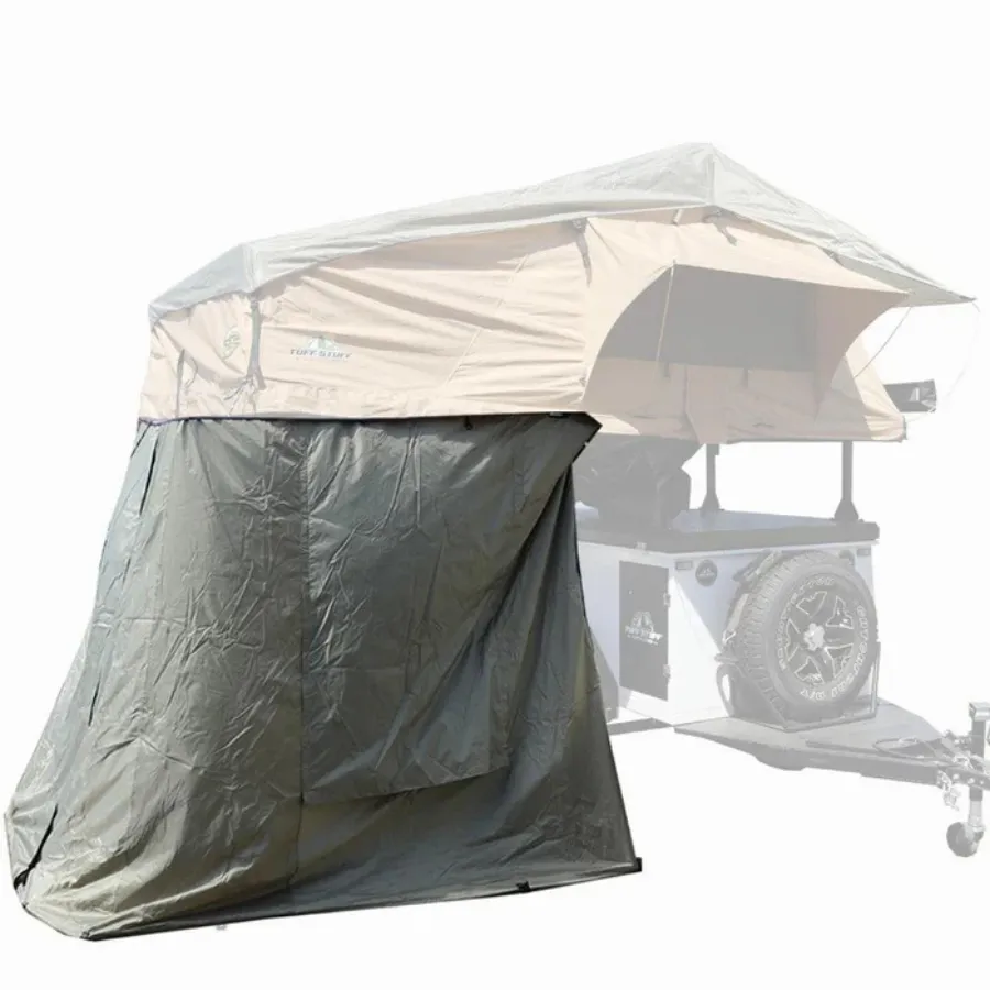 Tuff Stuff Overland Elite Rooftop Tent Includes Annex Room, 4-5 Person, Tan