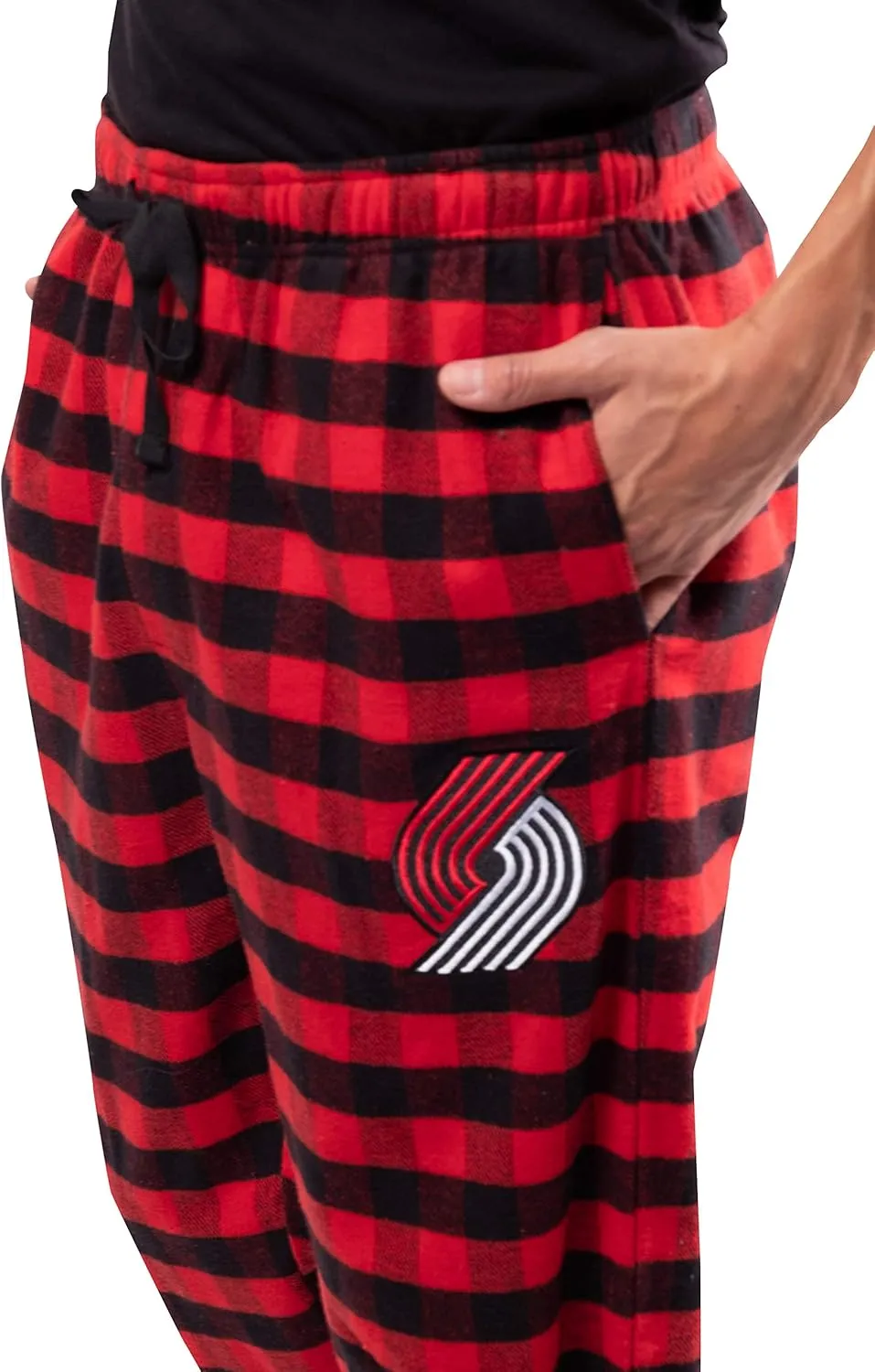 Ultra Game Men's NBA Official Sleepwear Super Soft Flannel Pajama Loungewear Pants